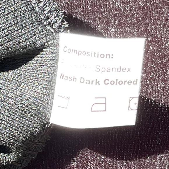 NWOT Dressfo Black Knit Sweater With Attached Belt - Picture 8 of 9